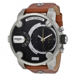 Diesel DZ7264 นาฬิกาผู้ชาย Diesel รุ่น DZ7264, Little Daddy Chronograph Brown Leather Men's Watch