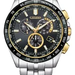 Citizen CB5879-53E นาฬิกาผู้ชาย Eco-Drive Chronograph Radio Controlled Perpetual Men's Watch