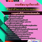 แนวข้อสอบเจ้าหน้าที่วิเคราะห์นโยบายและแผน กรมพัฒนาธุรกิจการค้า 2568