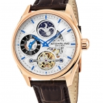 Stuhrling Original 657.04 นาฬิกาผู้ชาย Stuhrling Original รุ่น 657.04, Special Reserve 657 Automatic Dual Time AM PM Indicator Men's Watch