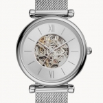 Fossil ME3176 นาฬิกาผู้หญิง Carlie Automatic Stainless Steel Women's Watch