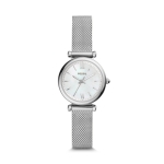 Fossil ES4432 นาฬิกาผู้หญิง Carlie Mini Three-Hand Stainless Steel Women's Watch