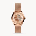 Fossil ME3165 นาฬิกาผู้หญิง Tailor Automatic Rose Gold-Tone Stainless Steel Women's Watch