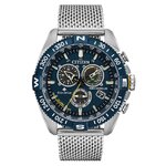Citizen CB5846-52L นาฬิกาผู้ชาย Eco-Drive Promaster Navihawk A-T Radio Controlled Chronograph Perpetual Calender World Time Men's Watch