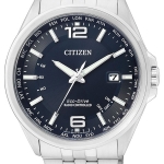 Citizen CB0010-88L นาฬิกาผู้ชาย Eco-Drive Radio Controlled World Time Perpetual Calendar Men's Watch