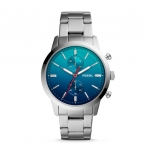 Fossil FS5434 นาฬิกาผู้ชาย Fossil รุ่น FS5434, Townsman 44mm Chronograph Brown Leather Men's Watch