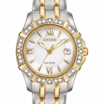 Citizen EW2364-50A นาฬิกาผู้หญิง Eco-Drive Diamonds White Dial Women's Watch