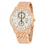 Citizen AT8113-55A นาฬิกาผู้ชาย Eco-Drive Radio Controlled Chronograph Perpetual Calender World Time Men's Watch