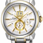 Seiko SNP166P1 นาฬิกาผู้ชาย Premier Kinetic Perpetual Men's Watch