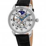 Stuhrling Original 835.01 นาฬิกาผู้ชาย Stuhrling Original รุ่น 835.01, Special Reserve Automatic Skeleton Leather Men's Watch