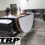 Half folding table with wheels,Round,Table Meetting,Table Banquet, 圆桌会议 餐桌 中式餐桌 配有旋转镜组 โต๊ะกลมพับครึ่งมีล้อโต๊ะจีนโต๊ะกลมพับขาโต๊ะจัดเลี้ยงโตีะโรงแรมโต๊ะสัมมนาโตีะประชุมโต๊ะพับเอนกประสงค์ขนาด กว้าง 150 ซม.สูง 75 ซม, Tablechairthai / โต๊ะเก้าอี้ไทย