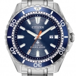 Citizen BN0191-55L นาฬิกาผู้ชาย Eco-Drive Promaster Diver Blue Dial Steel 200m Men's Watch