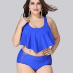 ชุดว่ายน้ำไซส์ใหญ่ ทูพีชพร้อมส่ง :ชุดว่ายน้ำคนอ้วนสีน้ำเงินแต่งระบายที่บราและผ้าโปร่งที่กางเกงแบบสวย sexy มากๆจ้า:รอบอก44-54นิ้ว เอว34-44นิ้ว สะโพก40-50นิ้ว