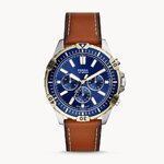 Fossil FS5625 นาฬิกาผู้ชาย Garrett Chronograph Luggage Leather Quartz Men's Watch