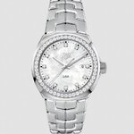 Tag Heuer WBC1316.BA0600 นาฬิกาผู้หญิง Link Date Quartz 32mm Diamonds Ladies Watch