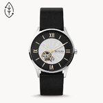 Skagen SKW6710 นาฬิกาผู้ชาย Holst Automatic Midnight Leather Men's Watch