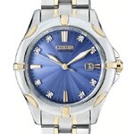 Citizen EW1936-53L นาฬิกาผู้หญิง Eco-Drive Diamond Two-Tone Women's Watch