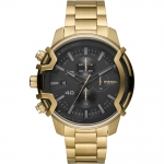 Diesel DZ4522 นาฬิกาผู้ชาย Griffed Gold Tone Quartz Men's Watch