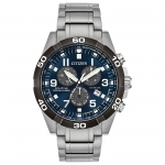 Citizen BL5558-58L นาฬิกาผู้ชาย Eco-Drive Brycen Super Titanium Chronograph Perpetual Men's Watch