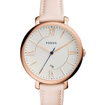 Fossil ES3988 นาฬิกาผู้หญิง Fossil รุ่น ES3988, Jacqueline Blush Leather Strap Quartz Women's Watch