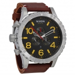 Nixon A124-019-00 นาฬิกาผู้ชาย Nixon รุ่น A124019, 51-30 Chrono Leather Men's Watch