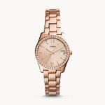 Fossil ES4318 นาฬิกาผู้หญิง Scarlette Mini Three-Hand Date Quartz Women's Watch