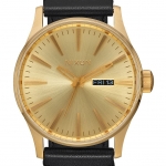Nixon A105-510-00 นาฬิกาผู้ชาย Nixon รุ่น A105510, Sentry Leather 42mm Quartz Raising The Bar Men's Watch