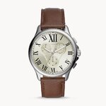 Fossil FS5638 นาฬิกาผู้ชาย Monty Chronograph Brown Leather Quartz Men's Watch