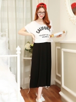 ชุดคลุมท้องแบบเปิดให้นมได้ ชุดยาว เปิดไหล่ ผ้ายืดนิ่ม ใส่สบาย ฟรีไซส์