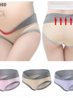กางเกงชั้นในเอวต่ำสำหรับคุณแม่ ผ้ายืดนิ่มใส่สบาย ออกแบบโดยเฉพาะ สีชมพู เนื้อ ม่วง