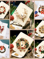 เข็มกลัดติดชุด ติดเพื่อความสวย หรือติดเพื่อความเชื่อก็ได้ น่ารักลงตัว เซต คริสต์มาส