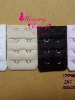 ตะขอเพิ่มขนาดเสื้อชั้นใน เลือนได้ 3 ระดับ แบบ 2 แถว มี 4 สี ขาว ดำ ชมพู เนื้อ