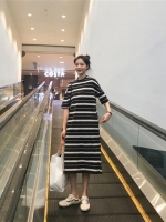 ชุดคลุมท้องแฟชั่นเกาหลี ผ้ายืดตัว เนื้อนิ่ม ใส่สบายค่ะ M L XL XXL