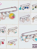 เข็มกลัดติดชุด ติดเพื่อความสวย หรือติดเพื่อความเชื่อสวยลงตัว เซตเกาหลี V2.