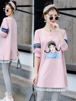 เสื้อคลุม แขนยาว ผ้าคอตต้อน ต่อปลายลูกไม้ เนื้อนิ่ม ใส่สบาย น่ารักค่ะ