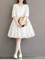 ชุดคนท้อง ผ้าฝ้ายเกาหลี ลายผลไม้ น่ารัก M,L,XL,XXL