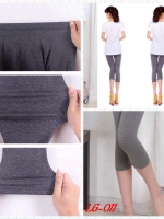 เลคกิ้งคนท้อง ขา4ส่วน สีเทาเข้ม M,L