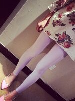 เลคกิ้ง ขายาว สีม่วง เบาสบาย