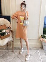 ชุดคลุมท้องแฟชั่นแขน 3 ส่วน ผ้าเนื้อนิ่มมาก พิมพ์ลาย ใส่สบายไม่ร้อน M L XL XXL