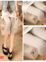 เลคกิ้งคนท้อง ขา4ส่วน สีเทาอ่อน M,L,XL
