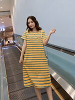 ชุดคลุมท้องแฟชั่นน่ารัก ผ้ายืดนิ่ม ไม่ร้อน ลายและสี สวยค่ะ M L XL XXL