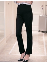 กางเกงทำงานคนท้อง ทรงสวย มีผ้าพยุงครรภ์และสายปรับขนาด สีดำ M,L,XL,XXL