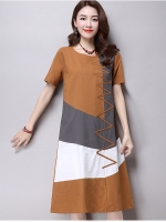 ชุดคลุมท้อง ลายแฟชั่น สีสันสดใสน่ารัก น้ำตาล เทา ขาว M,L,XL,XXL