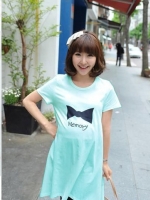 เสื้อคลุมท้องสีฟ้าสดใส ผ้านิ่มใส่สบาย memory L,XL