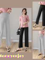 กางเกงแฟชั่นคุณแม่ ผ้าเบาสบาย ยืดดัวสูง ผ้าทิ้งตัวดี ใส่แล้วเย็นค่ะ มีผ้าพยุงครรภ์มีสายปรับขนาดครรภ์ M,L,XL,XXL