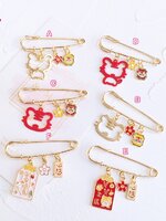 เข็มกลัดติดชุด เข็มกลัดคนท้อง ติดเพื่อความสวย หรือติดเพื่อความเชื่อก็ได้ น่ารักลงตัว set big cat