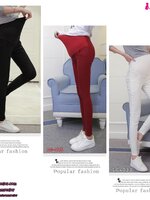 กางเกงสกินนี่คนท้อง ขายาว สีดำ มีสายปรับขนาดตามอายุครรภ์ M,L,XL,XXL