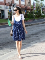 เอี๊ยมกระโปรงคนท้อง+เสื้อ น่ารักส่ดใส ผ้านิ่มเบาสบาย ฟรีไซส์