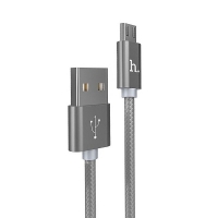 สายชาร์จถัก Hoco X2 Micro USB สีเทา