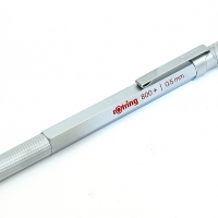 ดินสอกด+สไตลัส rOtring 800+ ด้ามสีเงิน* ขนาดหัว 0.5 mm.